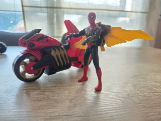 Moto Spider-Man Jet Web Cycle + Figura