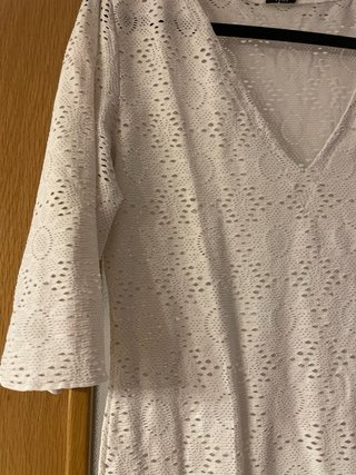 Vestido de playa blanco