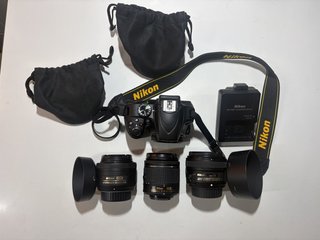 Cámara Nikon D3400 + Objetivos y Accesorios