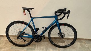 Bicicleta de carretera azul TIME Alpe d’Huez