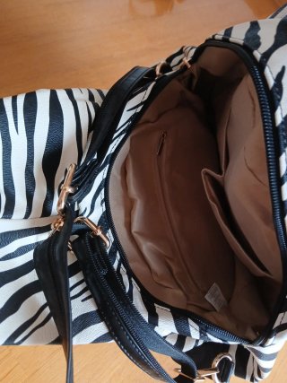 Mochila Bolso convertible Cebra