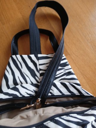 Mochila Bolso convertible Cebra