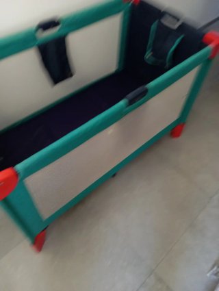 Cuna de viaje plegable con colchon babify