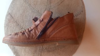 Mocasines piel tipo indio marrones