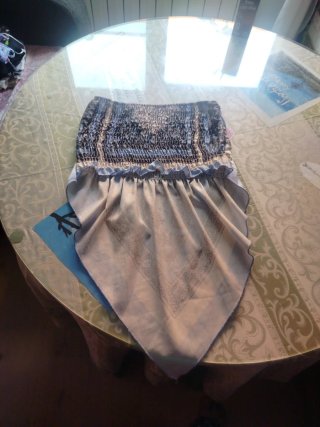 Top de fiesta con estampado paisley