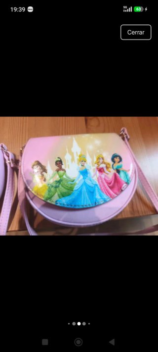 Bolso Princesa Disney Niña Rosa