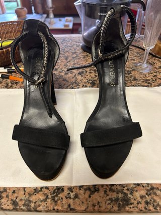 Sandalias de tacón y plataforma con hebilla
