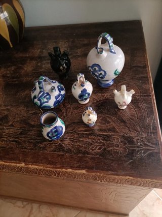 Set de 7 mini botijos decorativos
