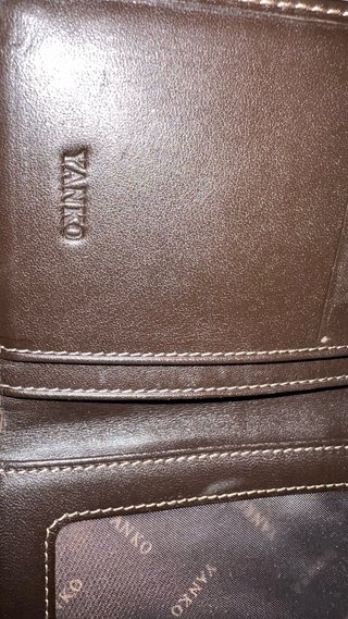 Cartera YANKO Marrón y Plateada