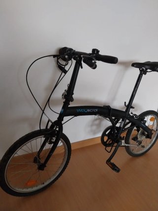 Bicicleta Plegable Negra