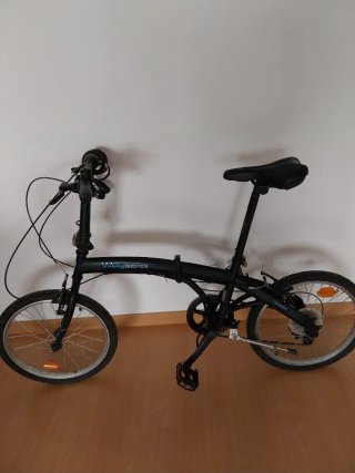 Bicicleta Plegable Negra