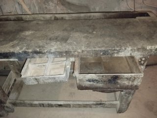 Mesa de carpintero antigua