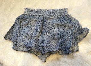 Falda pantalón corta Brownie hilos plateados