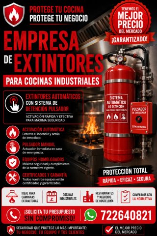 Sistema de detección de incendios para cocinas