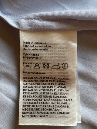 Camisa satinada H&M Talla XXL