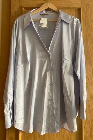 Camisa satinada H&M Talla XXL