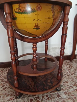 Mueble Bar Globo Terráqueo Vintage
