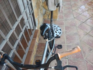 Bicicleta BMX Plata y Naranja