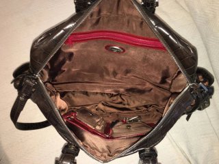 Bolso Piel Francesco Biasia Marrón Cocodrilo