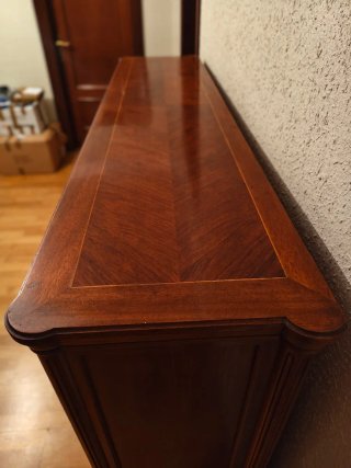 Vitrina vintage madera y cristal