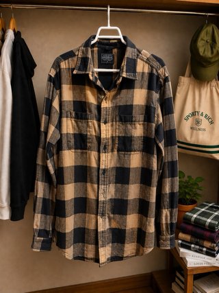 Camisa de cuadros hombre