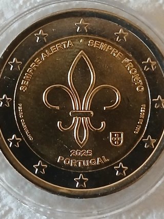 Moneda Portugal 2025 Flor de Lis