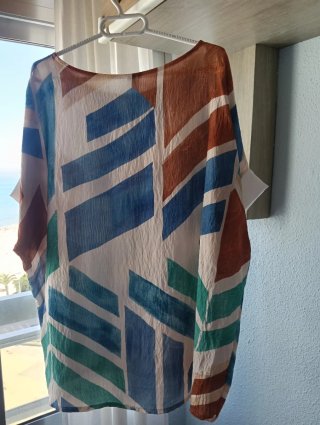 Blusa estampada talla única