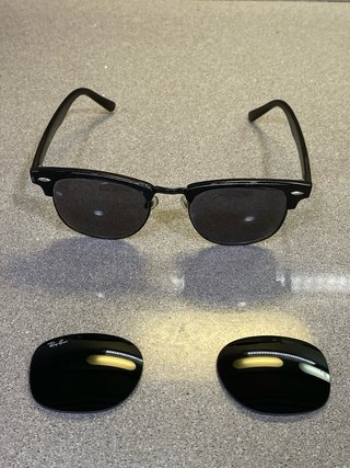 Cristales Ray-Ban RB 3016 Clubmaster Negros.