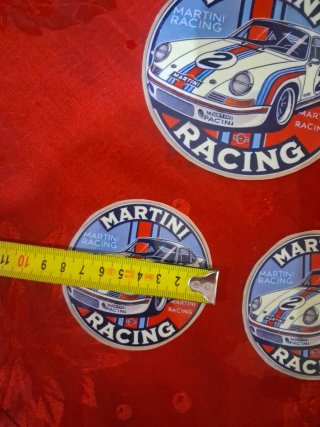 Set 3 Adesivi Martini Racing Porsche