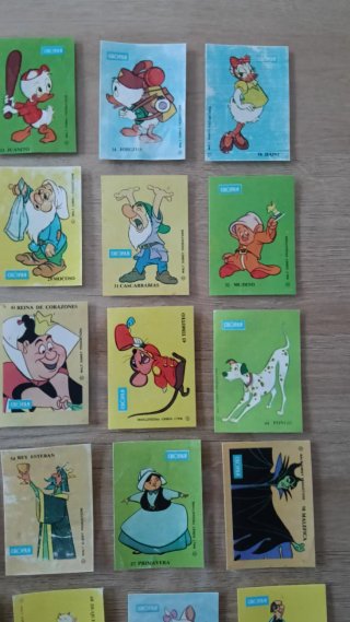 Lote 43 Cromos Disney Cropan Originales Años 70