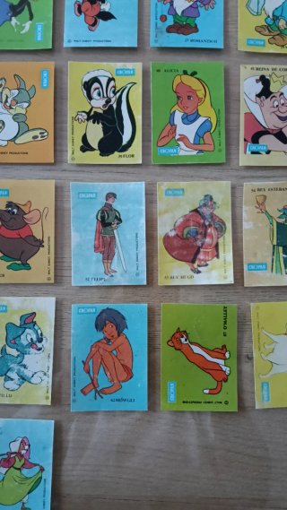 Lote 43 Cromos Disney Cropan Originales Años 70