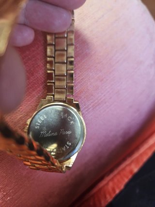 Reloj Melina Paris Mujer Dorado Multicolor