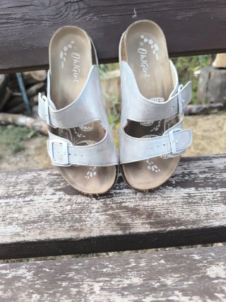 Sandalias Oh! Girl plateadas talla 36