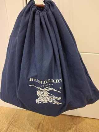 Bolso Burberry Clásico Cuero y Lona