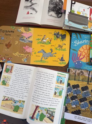 Lote 14 libros castellano, catalan, ingles