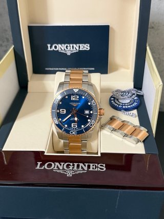 Reloj Longines HydroConquest Bicolor Azul