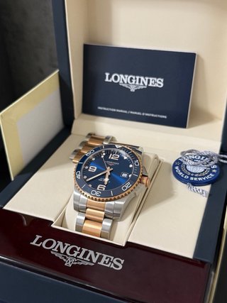 Reloj Longines HydroConquest Bicolor Azul