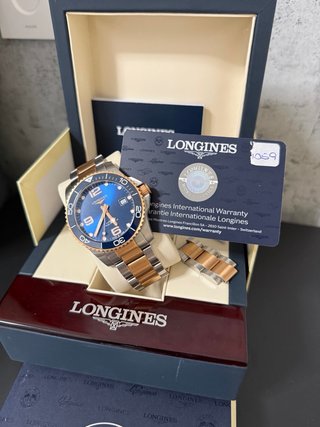 Reloj Longines HydroConquest Bicolor Azul