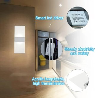 Aplique LED Pared Interior 12W Luz Blanca