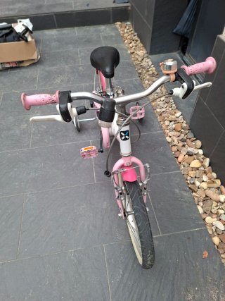 Bicicleta niña 16 con ruedines