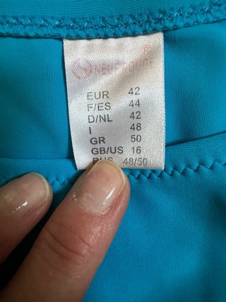 Braguita bikini Neufrofor azul y dorada Talla L