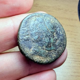 Moneda íbera Sekaisa 155-130 a.C.