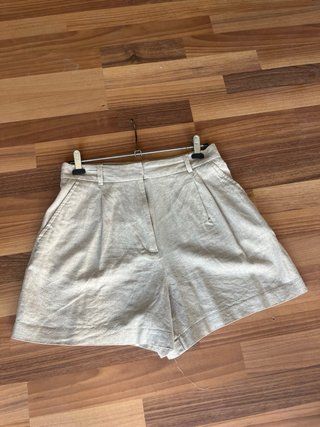 Zara Shorts Lino Talla S