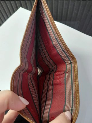 Cartera de piel marrón Gelatti
