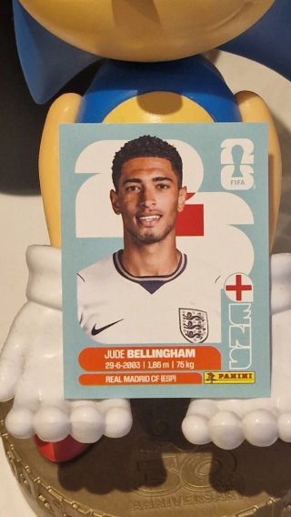 Cromos Panini Bellingham WC26 Real Madrid CF