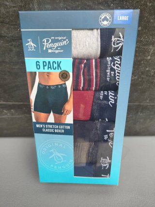 Pack 6 Calzoncillos Penguin Tallas L y M