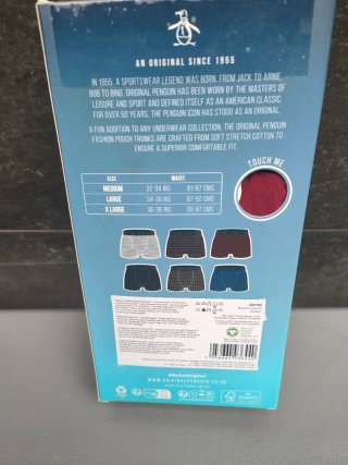 Pack 6 Calzoncillos Penguin Tallas L y M