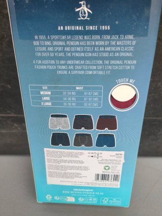 Pack 6 Calzoncillos Penguin Tallas L y M