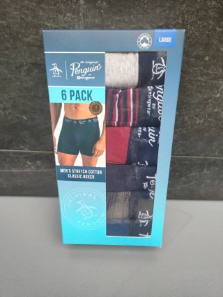 Pack 6 Calzoncillos Penguin Tallas L y M