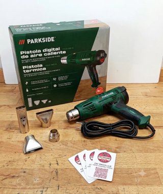 Pistola de aire caliente Parkside decapadora